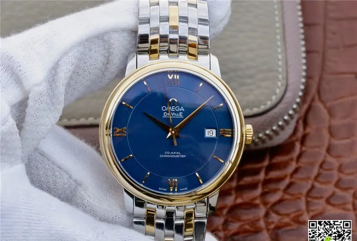 Omega De Ville 424.20.37.20.03.001 TW Factory 1:1 Best Edition Replica Watch Blue Dial